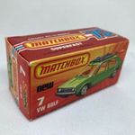 Matchbox Superfast No7 Volkswagen Golf eredeti, csak doboz! fotó