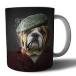 Angol bulldog mintás porcelán bögre fotó