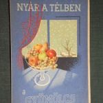 Képeslap, Egészségmegelőzési propaganda, grafikai Mosdossy, Nyár a télben a gyümölcs, 1940- fotó