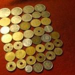 Spanyol 40 féle érme egyben /50 centimes ugyanolyan de 2 féle évszámmal/ fotó