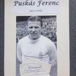 Puskas Ferenc személyes aláirása 1953-1954-es évekből fotó