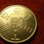 Spanyolország nagyméretű 100 peseta 1980/80 UNC fotó