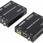 HDMI extender készlet 4096 x 2160 pixel, fekete, SpeaKa Professional SP-11562928 fotó