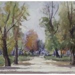 Csiky András : "Park" 1960 fotó