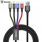 Baseus CA1T4-B01 BASEUS töltőkábel (lightning, 2x Type-C, microUSB, 120 cm hosszú, gyorstöltés tá... fotó