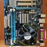 Gigabyte GA-G31M-ES2L alaplap + E3300 + hűtés + hátlap fotó