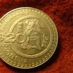 Mexico nagyméretű nikkel 5 peso 1981 fotó