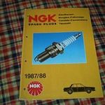 Gyújtógyertya katalógus NGK 1987/88. retró fotó