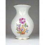 1E241 Jelzett német porcelán ibolyaváza GDR 14 cm fotó