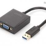 Digitus USB3.0 to VGA Adapter Black DA-70840 fotó