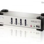 ATEN 4-Port PS/2-USB VGA/Audio KVMP Switch with OSD CS1734B-A7-G fotó