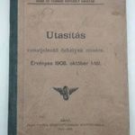 Utasítás vonatjelentő őrhelyek részére [1908] MÁV VASÚT ARADI ÉS CSANÁDI EGYESÜLT VASÚTAK fotó