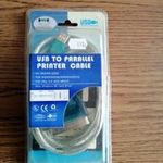 Wiretek USB to parallel adapter 1, 8m Kiegészítő, Kellék Kábel fotó