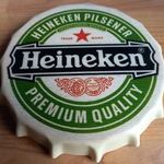 Dekorációs fém kupak (HEINEKEN - PRÉMIUM MINŐSÉG) fotó