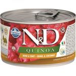 N&D Quinoa Dog konzerv fürj&kókusz adult mini 140g fotó