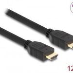 DeLock High Speed HDMI Cable 48 Gbps 8K 60Hz 12m Black 82007 Kiegészítő, Kellék Kábel fotó