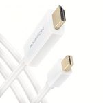 AXAGON RVDM-HI14C2W mini DisplayPort to HDMI active cable 4K@30Hz 1, 8m White RVDM-HI14C2W Kiegész... fotó