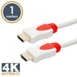 Delight Jelkábel HDMI-HDMI 2.0 3D aranyozott Am/Am 1m White 20421 Kiegészítő, Kellék Kábel fotó