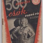 Ponyvaregények - Az 500 Pengős csók - Forró Pál - Literaria kiadó 1938 fotó