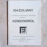 Csepel Csillag camping kerékpár igazolvány 1987 - Fehérvár Szövetkezeti Áruház kemping bicikli ÁFÉSZ fotó