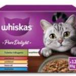 Whiskas 12 pack alutasakos Pure Delight húsos-halas válogatás aszpikban 12x85g fotó