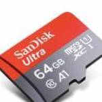 Új, SANDISK® Ultra® microSDXC ™ kártya 64GB (140MB/s, A1, Class 10, UHS-I)+kártyaolvasó adapter-50%! fotó