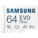 Samsung MicroSD kártya - 64GB MB-MC64SA/EU (EVO PLUS, microSDXC, UHS-I, R160, adapter, 64GB) - SAMSU fotó