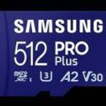 Samsung MicroSD kártya - 512GB MB-MD512SA/EU (PRO PLUS, UHS-I, R180/W130, adapter, 512GB) - SAMSUNG fotó