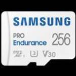 Samsung MicroSD kártya - 256GB MB-MJ256KA/EU (PRO Endurance, Class10, R100/W40, adapter, 256GB) - SA fotó