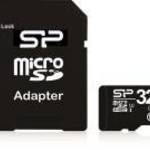 Silicon Power MicroSD kártya - 32GB microSDHC Class10 + adapter - SILICON POWER fotó