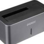 Everest HDD Dokkoló - HD3-530 (2, 5"/3, 5" HDD USB-A 3.0, Max.: 8TB, szürke) - EVEREST fotó