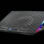 Spirit of Gamer Notebook Hűtőpad 17"-ig - AIRBLADE 800 RGB (26dB; max. 79 m3/h; 2x17cm, RGB LED, 2xU fotó