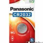 PANASONIC gombelem - 1db / csomag, CR2032/BS, 3V, mangán-dioxid lítium - CR-2032/BS - GYÁRI fotó