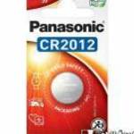 PANASONIC gombelem - 1db / csomag, CR2012, 3V, lítium - CR-2012EL/1B - GYÁRI fotó