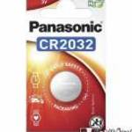 PANASONIC gombelem - 1db / csomag, CR2032, 3V, lítium - CR2032-1B-PAN / CR-2032EL/1B - GYÁRI fotó