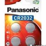 PANASONIC gombelem - 4db / csomag, CR2032EL/4BP, 3V, lítium - CR2032/4BP-PR - GYÁRI fotó