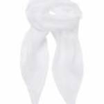 Női sál Premier PR740 Colours Collection' plain Chiffon Scarf -Egy méret, White fotó