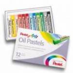 Olajpasztell kréta, PENTEL, "Arts", 12 különböző szín fotó