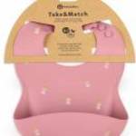 Petite & Mars Szilikon előke Take&Match Rose Princesses 6m+ - PETITEMARS fotó