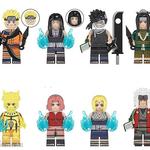 8 db-os Naruto mini figura szett lányokkal fotó