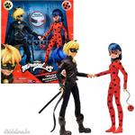 Miraculous Katicabogár Ladybug és Cat Noir baba szett Bandai fotó