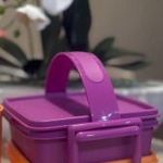 Tupperware szögletes színes 2db-os ételhordó szett ÚJ akciós áron fotó