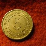 Peru nikkel 5 centavos 1879 fotó