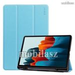 SAMSUNG Galaxy Tab S7 (SM-T870/T875/T876B), ENKAY tablet tok, Trifold flip, VilágosKék fotó