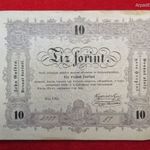 10 FORINT 1848 kiv-, kis folt fotó