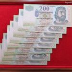 200 FORINT SOROZAT 1998, 2001, 02, 03, 04, 05, 06, 07 nsz+ fotó