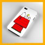 Snoopy mintás iPhone 5 5s tok tartó hátlap fotó