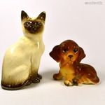 BESWICK CICA - MACSKA ÉS EGY KIS TACSKÓ X fotó