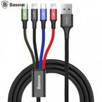 Baseus CA1T4-A01 BASEUS töltőkábel (2x lightning, Type-C, microUSB, 120 cm hosszú, gyorstöltés tá... fotó