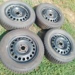 OPEL felni 4x100 6x15" ET49 4 db 185/60 R15 téli gumikkal fotó